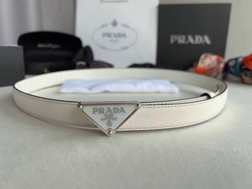 Prada Saffiano Leather Belt – Elegant Minimalism