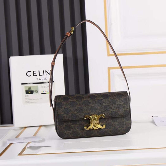 Celine Triomphe Shoulder Bag – Timeless Elegance in Monogram