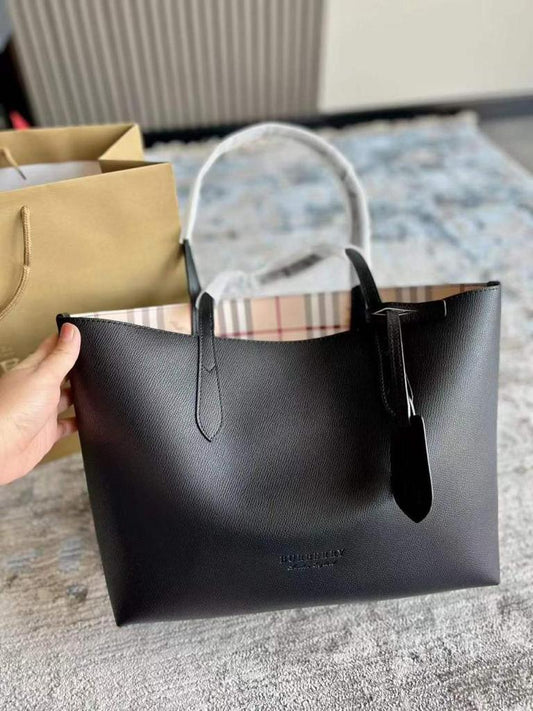 Classic Sophistication: The Burberry Leather Tote