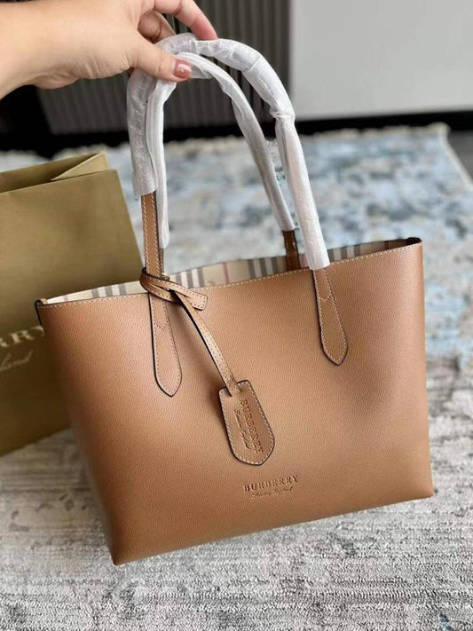 Classic Sophistication: The Burberry Leather Tote