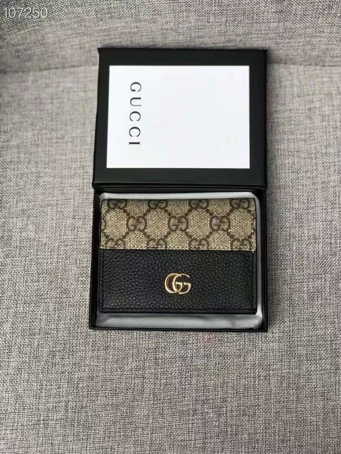 Gucci Monogram Leather Wallet in Gift Box