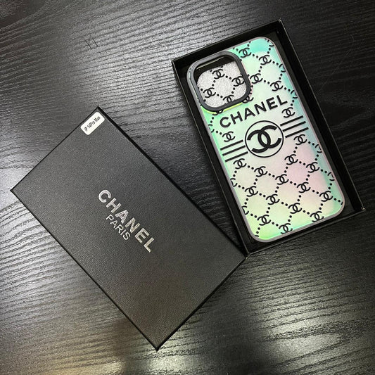 Luxury Chanel-Inspired iPhone Case with Packaging