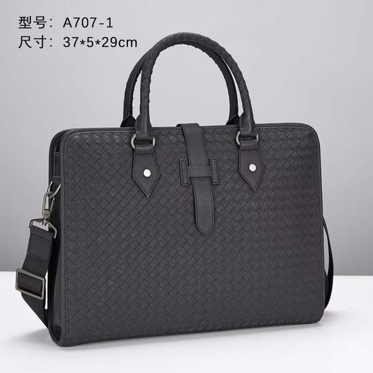 Bottega Veneta Woven Leather Business Briefcase