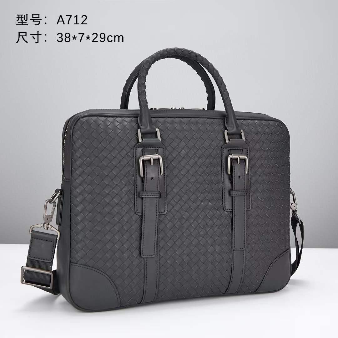 Bottega Veneta Woven Leather Business Briefcase