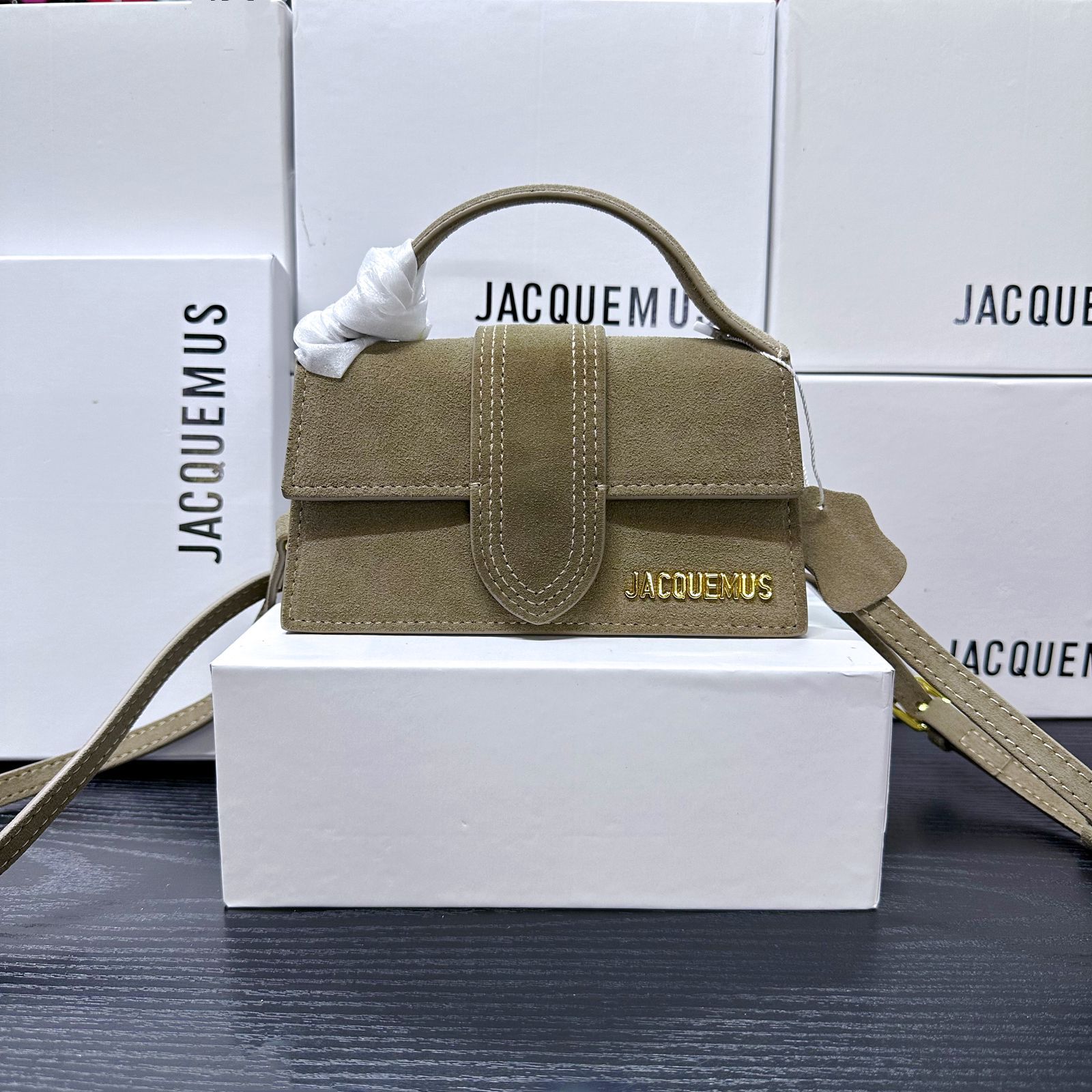 Jacquemus Le Bambino Suede Mini Bag