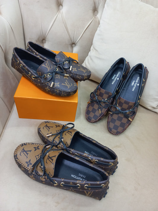 Louis Vuitton Monogram Damier Driving Loafers and Espadrilles