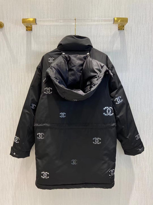 Reflective Logo Puffer Jacket and Luxury Designer Knitwear