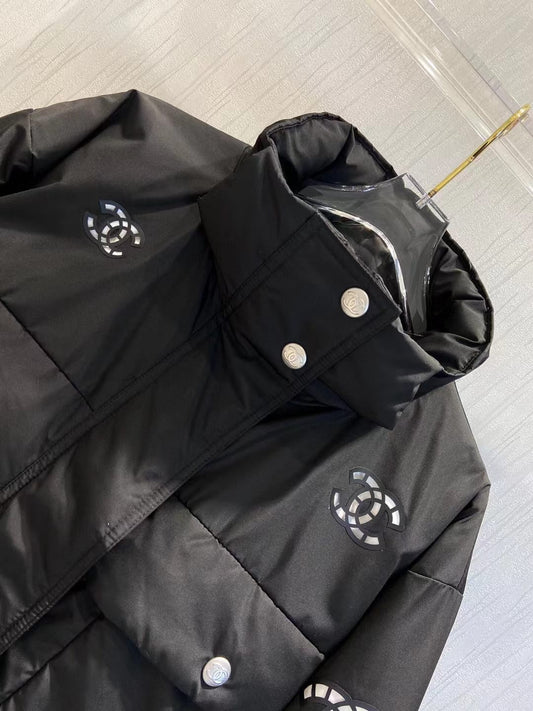 Reflective Logo Puffer Jacket and Luxury Designer Knitwear