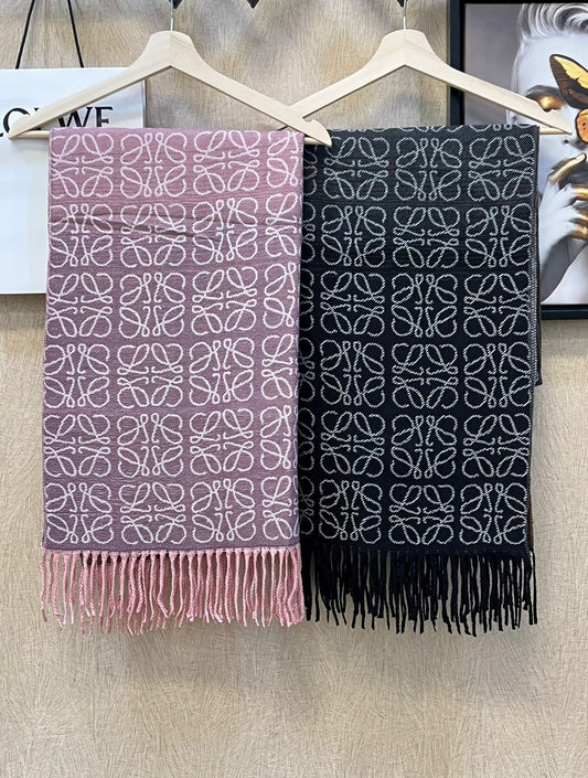 Loewe Anagram Jacquard Scarves