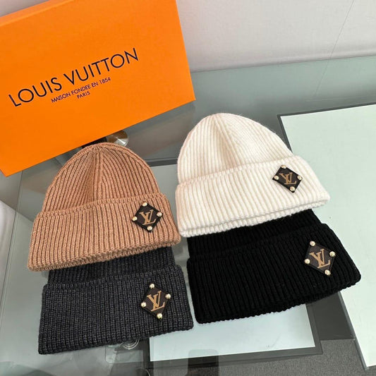 Louis Vuitton Ribbed Knit Beanies Collection