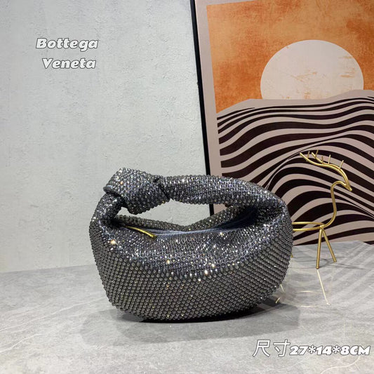 Bottega Veneta Luxury Crystal Mini Knot Bag – Sparkle & Elegance