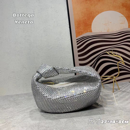 Bottega Veneta Luxury Crystal Mini Knot Bag – Sparkle & Elegance