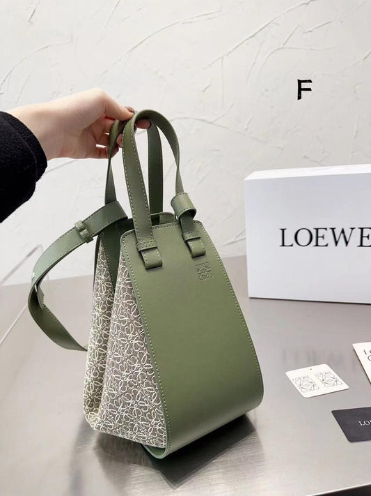 Loewe Hammock Bag with Intricate Lace Detailing