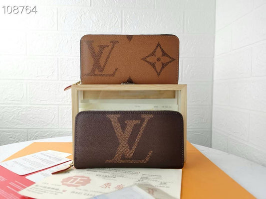 Louis Vuitton Monogram Zip-Around Wallets