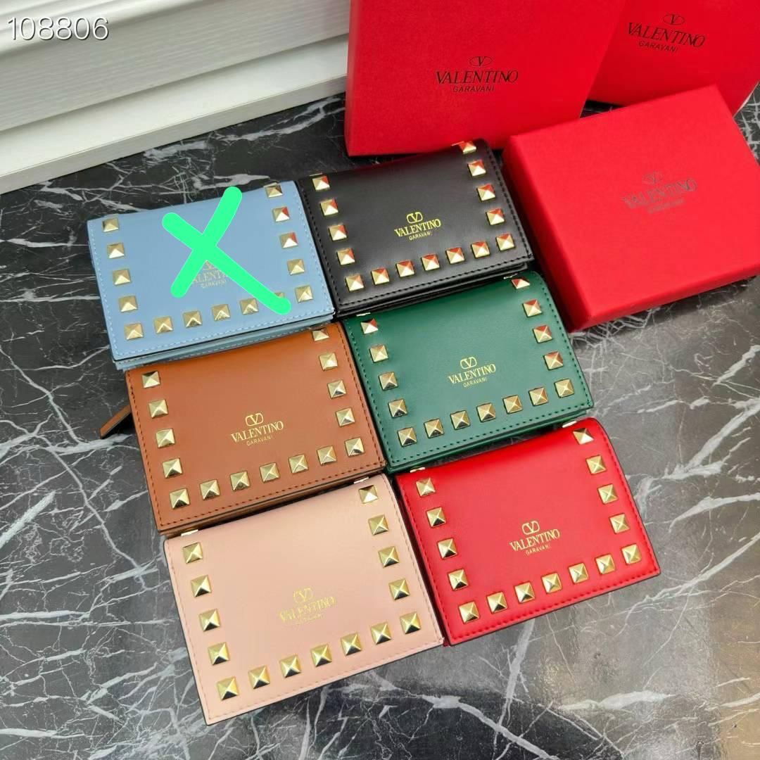 Valentino Garavani Studded Leather Wallet Collection