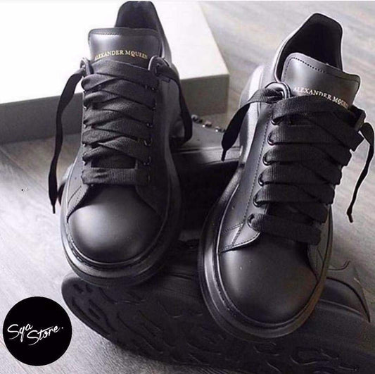 All-Black Luxury Sneakers by Alexander McQueen