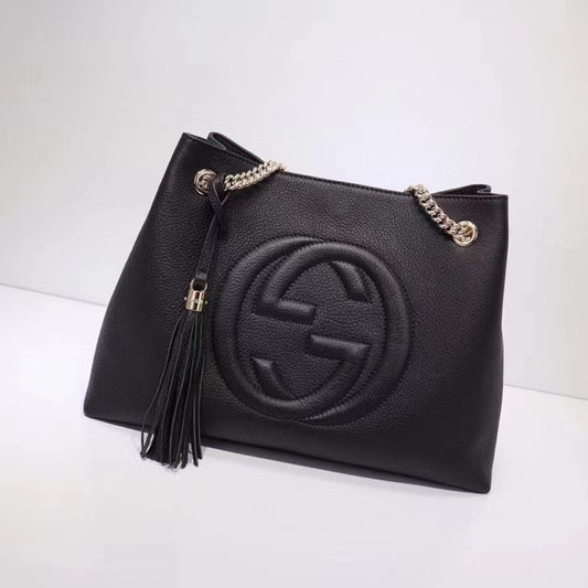 Gucci Soho Black Leather Shoulder Bag