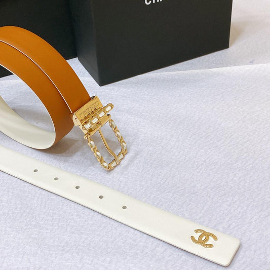 Chanel Gold & Leather Belt – A Touch of Parisian Glam