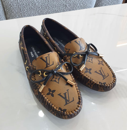 Louis Vuitton Monogram Damier Driving Loafers and Espadrilles