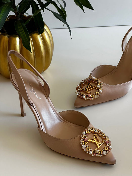 Embellished Slingback Heel