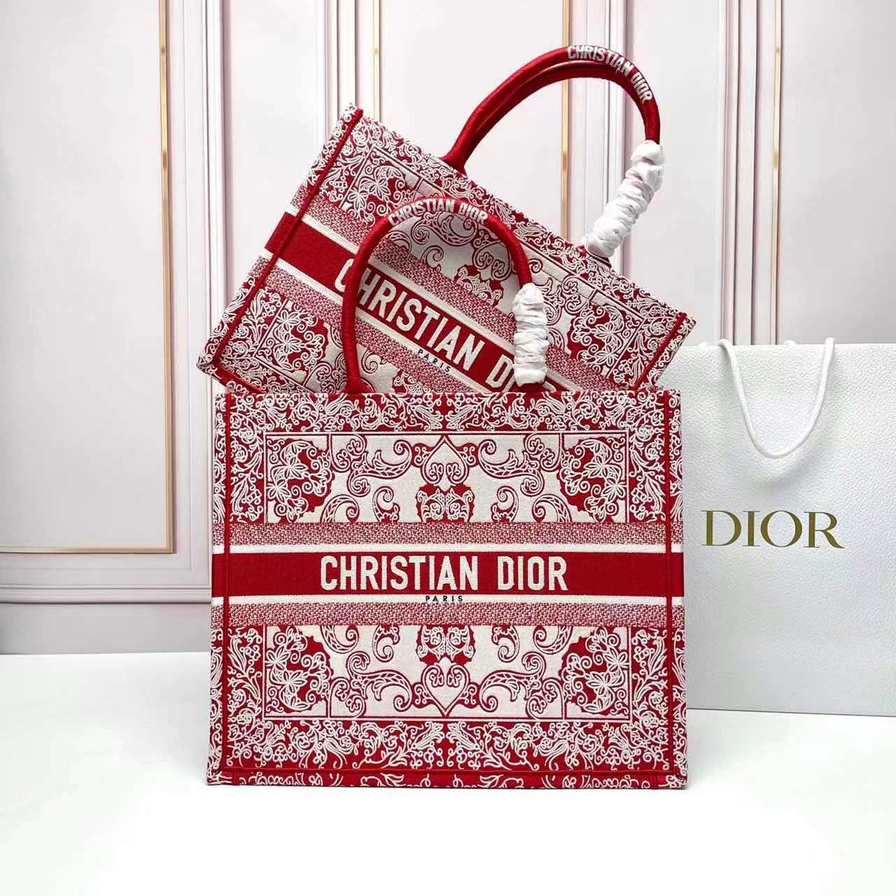 Christian Dior Book Tote Bag – Elegant Baroque Design