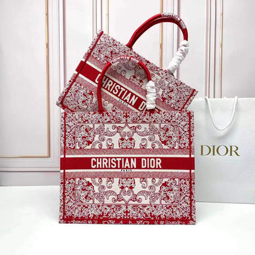 Christian Dior Book Tote Bag – Elegant Baroque Design