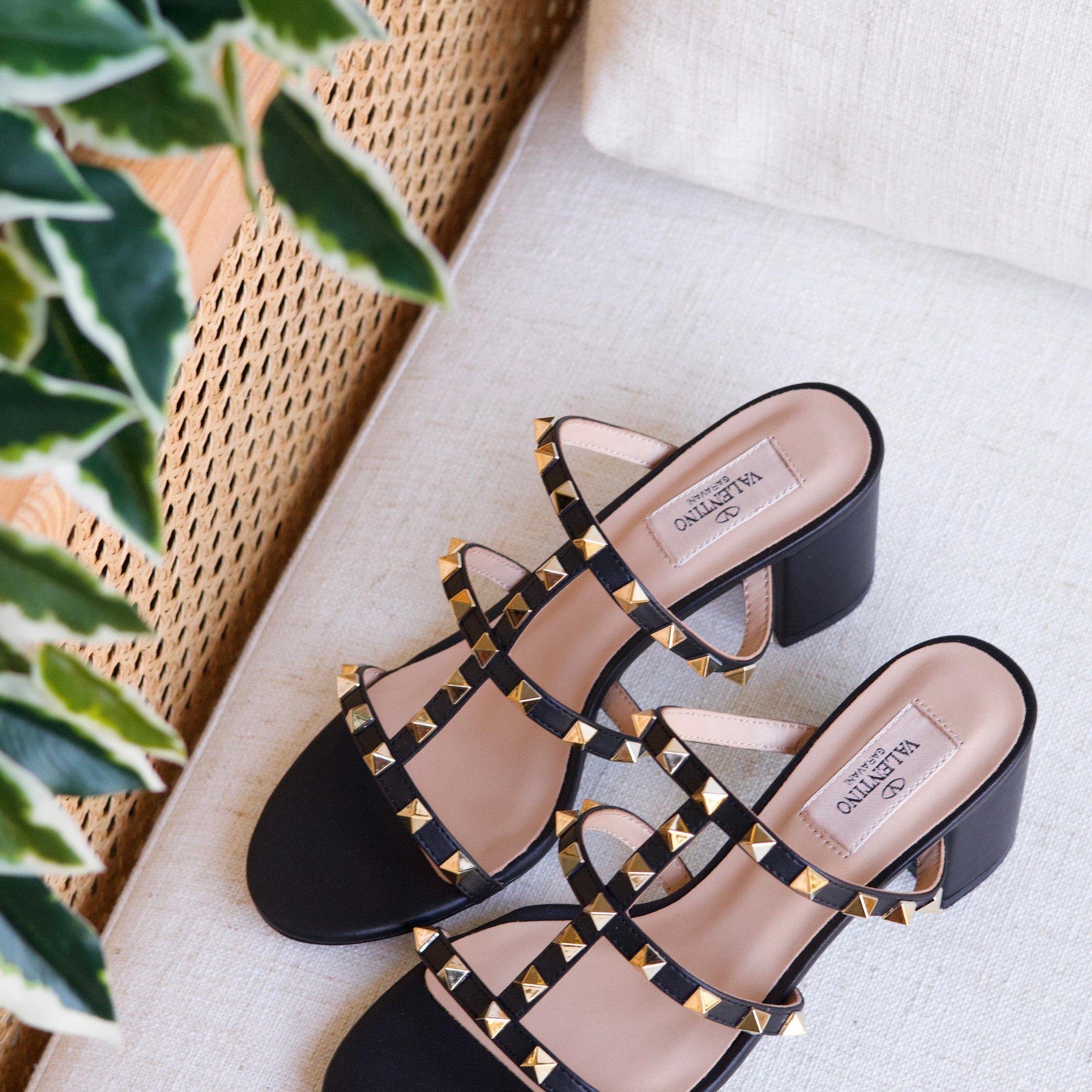 Chic Studded Block Heel Sandals Collection