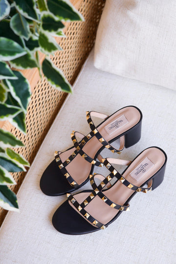 Chic Studded Block Heel Sandals Collection