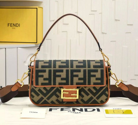 Fendi Baguette Bag in FF Monogram Canvas